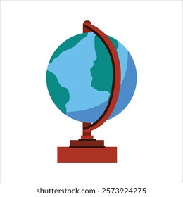 Illustration of Globe on Stand