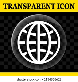 Illustration of globe vector circle transparent icon