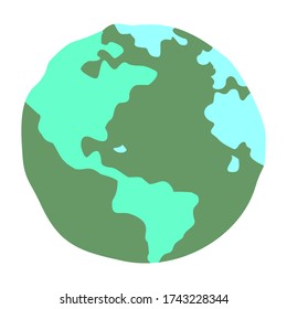 ilustración de un globo con fondo blanco