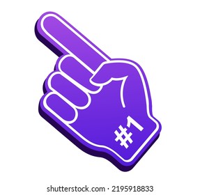 Illustration of glove thumb up