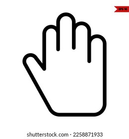 icono de la línea de guantes