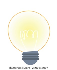Ilustración de una bombilla brillante que simboliza una idea creativa.