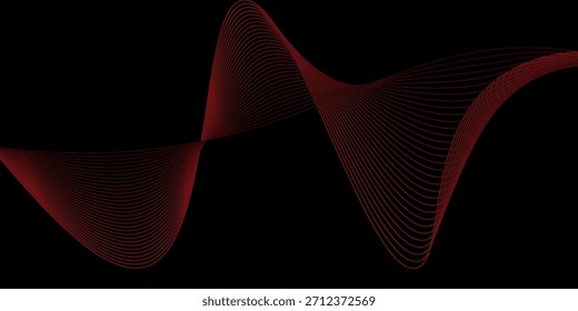 ilustração de deslizamento de linha de onda brilhante. plano de fundo de néon abstrato. e criação de um vídeo impressionante.4k ilustração.
