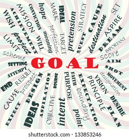 illustration of goal concept