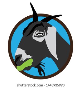 illustration of a goat design template vector