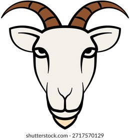 Ilustração da Cabeça de Cabra