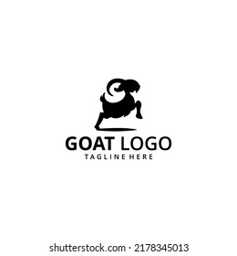 Illustration goat logo icon design vector