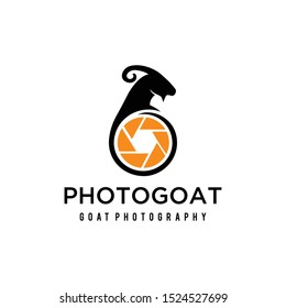 Illustration goat logo icon Photography design vector.