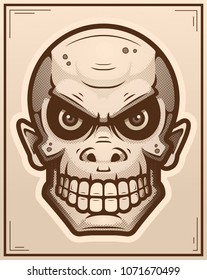 An illustration of a goblin on a poster.