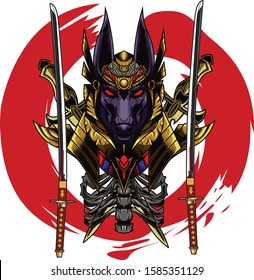 Illustration of god anubis from Egypt available for your custom project