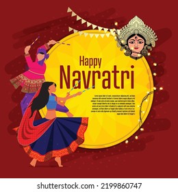 2,774 Beautiful Indian Hindu Festival Happy Navratri Banner Design ...