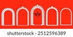 illustration of Goddess Durga in Happy Durga Puja Subh Navratri Indian religious background design for Promotion Offer Sale Banner