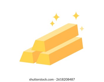 illustration of an gold bars
