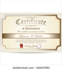 Illustration of gold certificate