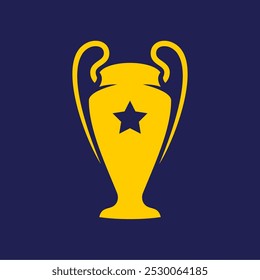 Illustration der Gold Champions League Trophäe