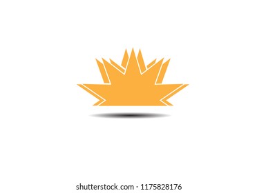 Illustration  gold crown icon on white background.Illustration icon vector EPS 10.