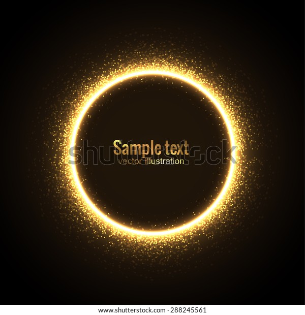 Illustration Gold Glittering Star Dust Stock Vector (Royalty Free ...