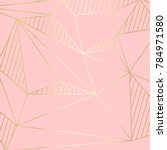 (illustration) gold line background, abstract artistic of geometric background