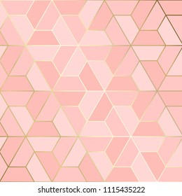 (illustration) gold line background, abstract artistic of geometric background