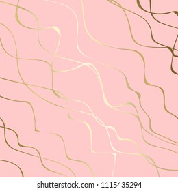 (illustration) gold line background, abstract artistic of geometric background