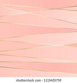 (illustration) gold line background, abstract artistic of geometric background