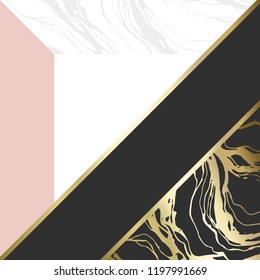 (illustration) gold line background, abstract artistic of geometric background