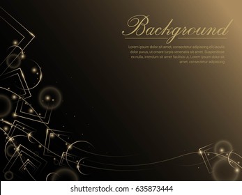 (illustration) Gold luxury background