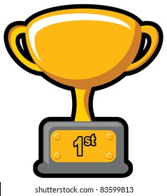 Illustration of gold trophy