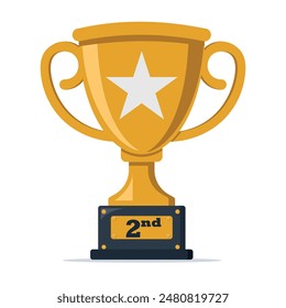 Illustration of gold trophy cup