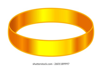 Illustration of a gold wedding ring 