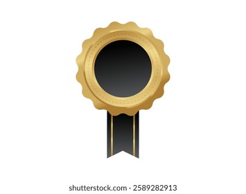 Illustration of an Golden Badge 