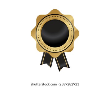 Illustration of an Golden Badge 
