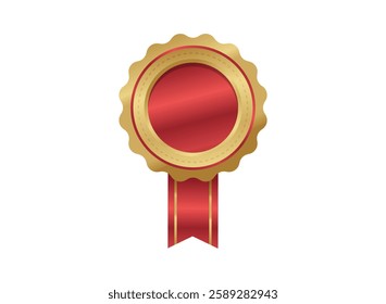 Illustration of an Golden Badge 
