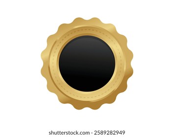 Illustration of an Golden Badge 