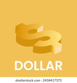 illustration of a golden dollar symbol