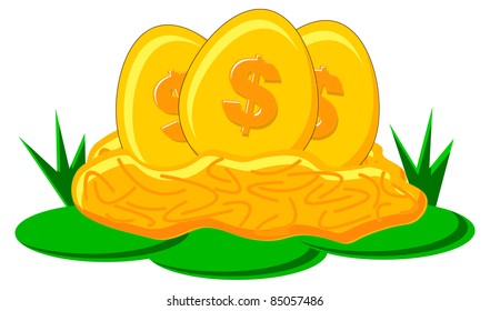 illustration of golden egg