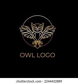 Illustration of a Golden Owl