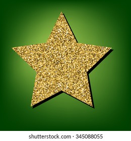 Illustration of golden star 