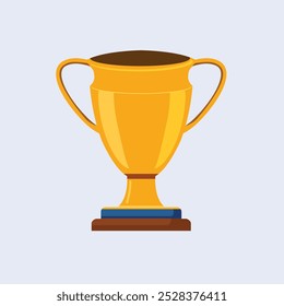 Ilustração do troféu de ouro, desenho clipart