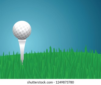 Illustration of a golf ball 