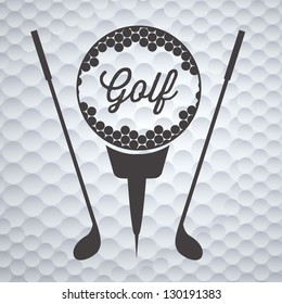 Illustration of golf icons, illustrations of sports and games, vector illustration