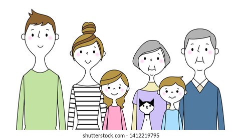 It is an illustration of a good family.