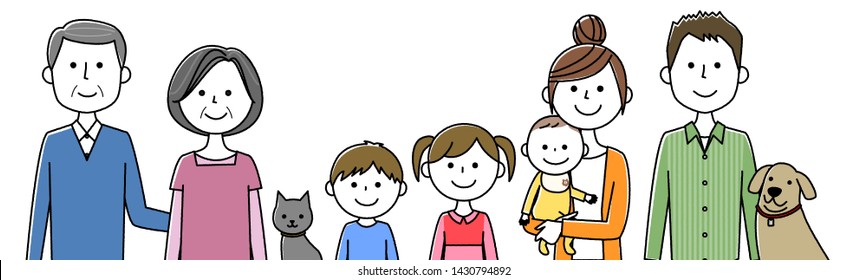 It is an illustration of a good family.
