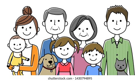 It is an illustration of a good family.