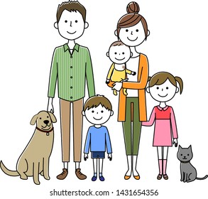 It is an illustration of a good family.