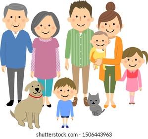 It is an illustration of a good family.