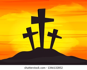 Illustration Of Good Friday Background.