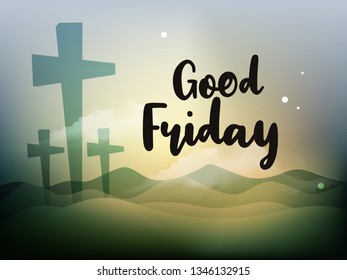 Illustration Of Good Friday Background.