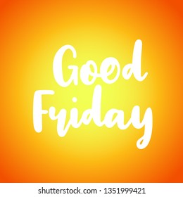 Illustration Of Good Friday Poster Or Banner Background.