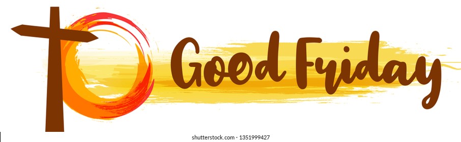 Illustration Of Good Friday Poster Or Banner Background.